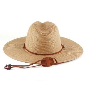 Chapeau de cowboy en paille naturelle fait main sur mesure, qualité supérieure, protection solaire estivale pour hommes et femmes, idéal pour les activités de plein air. - Product Image 3