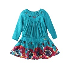 Vestido de fiesta de malla con bordado dorado de media manga personalizado vestidos de princesa para niñas pequeñas - Product Image 2