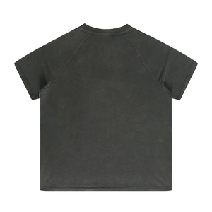 Men's <b>Raglan</b> Sleeve <b>T</b>-<b>Shirt</b> Regular Fit Contrast Trim Knitted Solid Color Casual O-Neck Short Sleeve Front Anti-Wrinkle Acid - Product Image 5