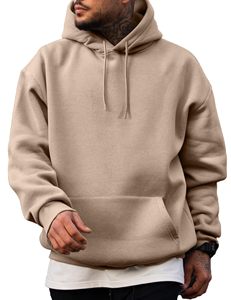 Custom Oversized Mens Hoodies Plain Cotton Blank Pullover Bulk Big Sizes Graphic Casual Men's Hoodies and Sweatshirt Regular Fit - Product Image 2