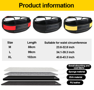 Ceinture de musculation, ceinture de soutien lombaire pour la musculation avec chaîne métallique - Product Image 6