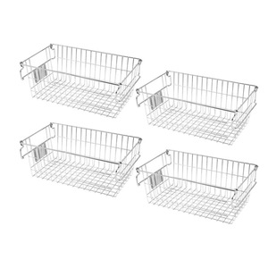 Panier de rangement en métal de style industriel, organisateur en maille robuste pour le rangement de la buanderie - Product Image 1