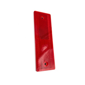 Adhesivo rojo rectangular, pequeño, reflector - Product Image 4