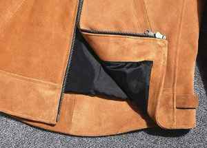 Chaqueta de Cuero Genuino para Hombre, Impermeable y Resistente al Viento, Estilo Urbano Ecológico, Precio de Servicio OEM - Product Image 6