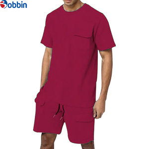 Comfortable and Breathable Unisex Outfit Cargo Shorts Set New Summer Collection Customized Trade Men's Plus Size Jogger Set - Product Image 6