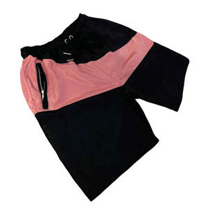 Men's <b>Black</b> Pink Color Block Hooded <b>Windbreaker</b> Jacket With Shorts Set Sporty Quick Dry Lightweight Spring Outfit - Product Image 4