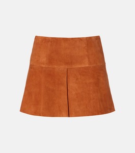 Jupe plissée en cuir véritable pour femme, style streetwear tendance, vente en gros, service d'échantillons OEM et personnalisation - Product Image 1