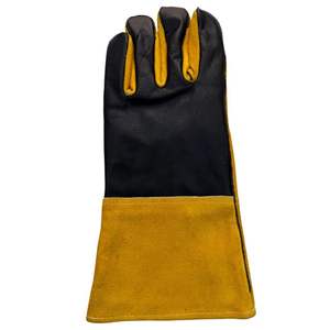 Gants de soudage en cuir de vachette pleine fleur pour four, gril, cheminée, poêle – Gants de soudeur TIG robustes en cuir de vachette pleine fleur - Product Image 3