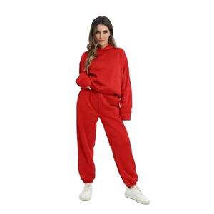 Vente en Gros Logo Personnalisé Survêtement à Capuche pour Femmes Décontracté Streetwear Mode avec Tissu Brodé pour l'Hiver - Product Image 1