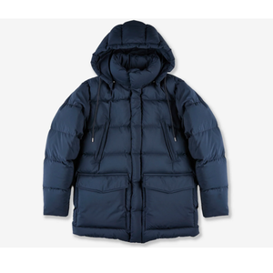 <b>Men</b> Women's Hooded Puffer <b>Jacket</b> Solid Color Filled Windproof Waterproof Breathable Reflective Zipper Closure <b>Summer</b> Casual Coat - Product Image 2