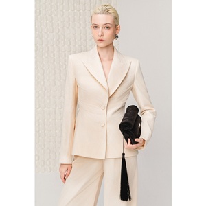 Pantalon décontracté élégant pour femme, coupe large avec empiècements en maille, tissu scintillant, nouveau modèle ODM pour femmes - Product Image 4