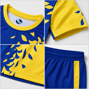 ชุดฟุตบอลแบบกำหนดเอง เสื้อเจอร์ซีย์โพลีเอสเตอร์ 100% ระบายอากาศได้ดี แขนสั้น ชุดฟุตบอลฤดูร้อน แห้งเร็ว พิมพ์ลายด้วยความร้อน - Product Image 6