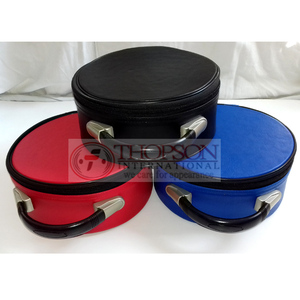 Étui pour fez maçonnique en similicuir de qualité supérieure, boîte de rangement et de présentation portable pour chapeau (bleu) - Product Image 6