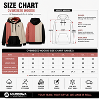 Hoodie Oversize Custom, Bahan Tebal, Model Drop Shoulder, Sweatshirt Streetwear, OEM ODM, Label Pribadi