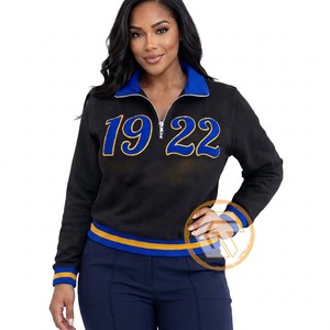 GREEK TREASURES เสื้อกันหนาว Sigma Gamma Rho แบบสั่งทำพิเศษ ปักลายด้านหน้า ผ้าเนื้อดี เป็นมิตรกับสิ่งแวดล้อม คุณภาพสูง 500 กรัม - Product Image 1