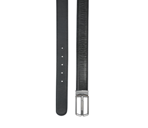 Ceintures en cuir véritable avec logo personnalisé, boucle vierge, ceintures à boucle automatique de créateur, vente en gros OEM d'usine, noires pour hommes - Product Image 3