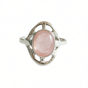 Designer Rose <b>Quartz</b> <b>Ring</b> 2.8 Grams Elegant Timepiece Accessory - Product Image 2