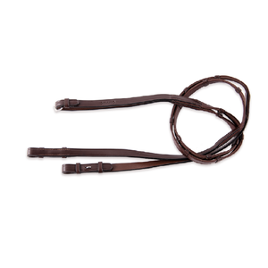 Cinturón de cuero de diseño personalizado para caballos, tejido con remaches y riendas con hebilla, personalizable - Product Image 1