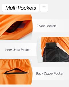 Pantalones Cortos Deportivos 2 en 1 Personalizados para Hombre, Pantalones Cortos para Correr de Secado Rápido, Venta al Por Mayor OEM - Product Image 4