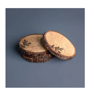 Wood Coaster for Home and <b>Kitchen</b> Wedding Ceremony Gift Wood Coaster Wholesale High Quality Custom Logo - Product Image 2