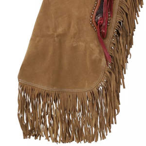 Nouvelles Chaps d'équitation pour hommes 2026, taille personnalisée, design sur mesure, en cuir véritable marron et daim, directement de l'usine - Product Image 6