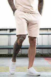 Ensemble short et t-shirt homme été 2026 en coton personnalisé, 2 pièces, color block, unisexe - Product Image 5