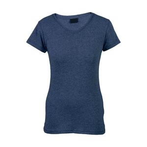 Camiseta de algodón de manga corta con cuello redondo para mujer, ropa de entrenamiento 95% de algodón 5% de licra, prendas de vestir de manga corta - Product Image 5