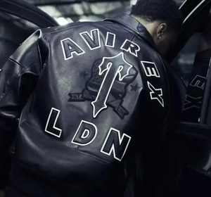 แจ็คเก็ตหนังแท้ Avirex LDN USA รุ่นใหม่สำหรับผู้ชาย หนังวัวแท้ 100% - Product Image 3