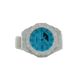 Octagonal Iced Metal <b>Watch</b> <b>Case</b> Mod Kit Stainless Steel Luxury Urban Fashion Hip Hop Statement Timepiece Frame Upgrade - Product Image 1