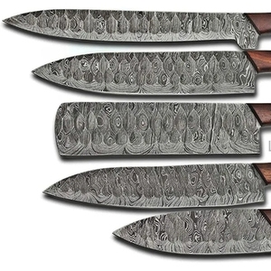 Handmade Carbon Steel Sustainable Multifunction Customizable Chef <b>Knife</b> Set 5-Piece Razor <b>Sharp</b> High Carbon Forged Wholesale - Product Image 3