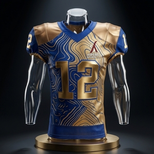 Customized 100% Polyester Heat-Transfer Printed Tie-Dyed American <b>Football</b> Jersey Short Sleeve Plus <b>Size</b> Unisex Custom Wholesale - Product Image 1