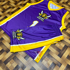 Wholesale Quality Custom Made Breathable Windproof Eco-Friendly Lightweight Basketball Jerseys Shorts <b>Sets</b> Plus Size Unisex - Product Image 2