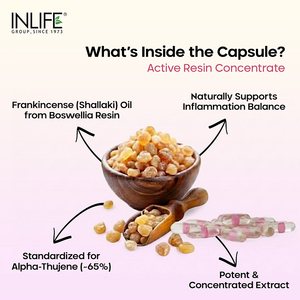 Capsules d'huile de Boswellia (encens) à l'extrait de résine de Shallaki, 60 capsules végétariennes liquides, soutien à la mobilité des articulations - Product Image 4