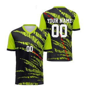 Camiseta de Fútbol Transpirable de Primera Calidad, Versión para Jugador, Personalizada, 100% Poliéster, Uniforme de Fútbol para Hombre y Niños - Product Image 6