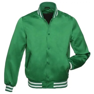Chaqueta Varsity Bomber de Satén Personalizada con Bordado de Seda - Product Image 3