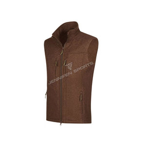 เสื้อกั๊กสำหรับล่าสัตว์แบบมืออาชีพ ผลิตตามสั่ง ผ้าขนสัตว์ผสมฝ้าย 100% เนื้อผ้าทอพิเศษ กันลม ระบายอากาศได้ดี มีซิปหลายจุด เหมาะสำหรับฤดูหนาวและกิจกรรมกลางแจ้ง - Product Image 2