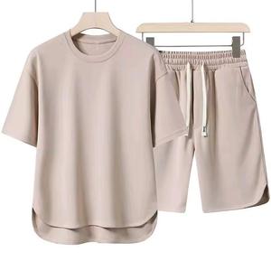 Conjunto de Camiseta y Pantalones Cortos para Hombre, Traje Personalizado de Camiseta y Pantalones Cortos, Conjunto de 2 Piezas Extra Grande - Product Image 1