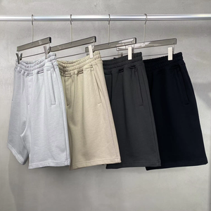 Shorts Homme 100% Coton Épais Respirant Anti-Plis Taille Mi-Haute Élastique Streetwear Décontracté Haute Qualité En Stock Fournisseur de Revente - Product Image 2