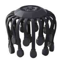 Masseur électrique du cuir chevelu à 20 griffes avec stimulation des points d'acupuncture et soutien au sommeil, appareil de massage anti-stress et anti-tension alimenté par USB