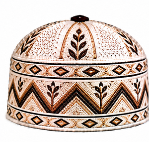 Chapeau de prière musulman texturé en jacquard pour hommes, respirant et confortable, bonnet islamique Kufi, vente en gros, couvre-chef religieux pour adultes - Product Image 2