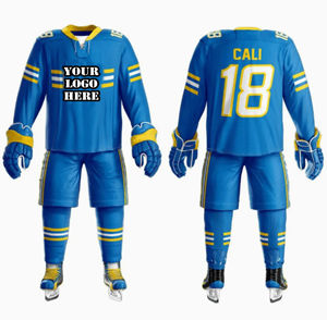 Vêtements de sport grande taille avec nom d'équipe personnalisé, service OEM, meilleur uniforme de hockey sur glace personnalisé avec logo pour adultes, le plus populaire - Product Image 3