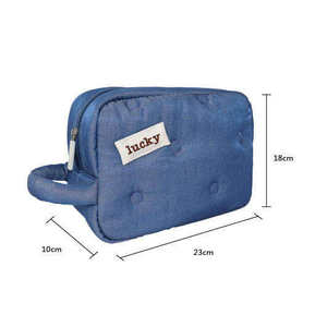 Bolsa de Maquillaje Moderna con Cierre de Cremallera para Viajes de Verano, Nueva Bolsa de Muñeca Cuadrada Pequeña para Damas - Product Image 2