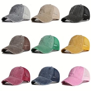 Summer Quick Drying Baseball Cap Breathable <b>Mesh</b> Lightweight Adjustable Unisex 6 Panel Outdoor Sports All Seasons Sun Protection - Product Image 1