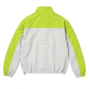 High Selling Custom Logo Green White Men's Nylon <b>Wind</b> <b>Breaker</b> Trousers Sets For Summer Vintage Wear Men Sets Streetwear Jackets - Product Image 3