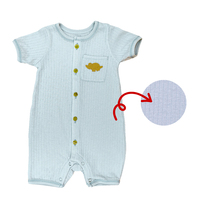 Bebek Erkek Kız Uzun Kollu Tulum Pijama Kışlık Düğmeli YKK Toptan Yenidoğan Fil Desenli %100 Pamuklu Body