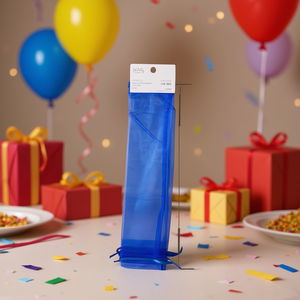 Sacchetto Regalo in Organza Ilan 6,5x28 Cm Blu per Bomboniere - Product Image 2