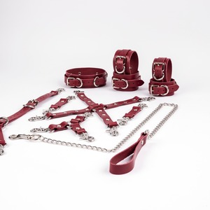 Sialkot Factory Genuine Leather Restraints 11Pcs Kit Wholesale <b>Bondage</b> Gear Premium Adult Toys RTTS-0026 - Product Image 5