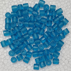 Nueva Colección de Cuentas de Vidrio Facetadas Transparentes en Color Azul Agua, Cuentas Cilíndricas Rusas, Cuentas Sueltas para la Creación de Joyería DIY - Product Image 1