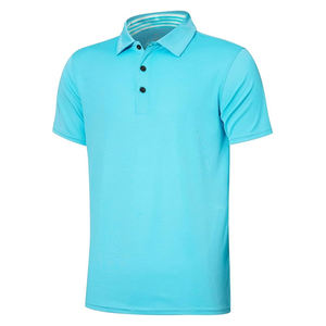 เสื้อโปโลชายคุณภาพสูงรุ่นล่าสุด คอปกพับได้ ผ้าฝ้าย 100% รับสกรีนโลโก้ เสื้อยืดโปโล เสื้อกอล์ฟแบบเรียบ - Product Image 1