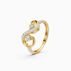 Bague de fiançailles unisexe en diamant blanc jaune certifié IGI, taille brillant, cultivé en laboratoire, couleur E, plaqué or rose classique - Product Image 1